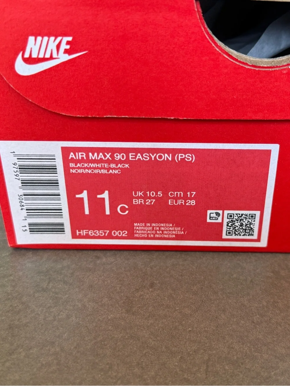 Kids Nike Air Max 90 Easyon